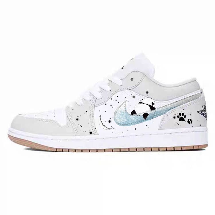 Jordan Jordan Air Jordan 1 Children's Basketball Shoes White Teenagers