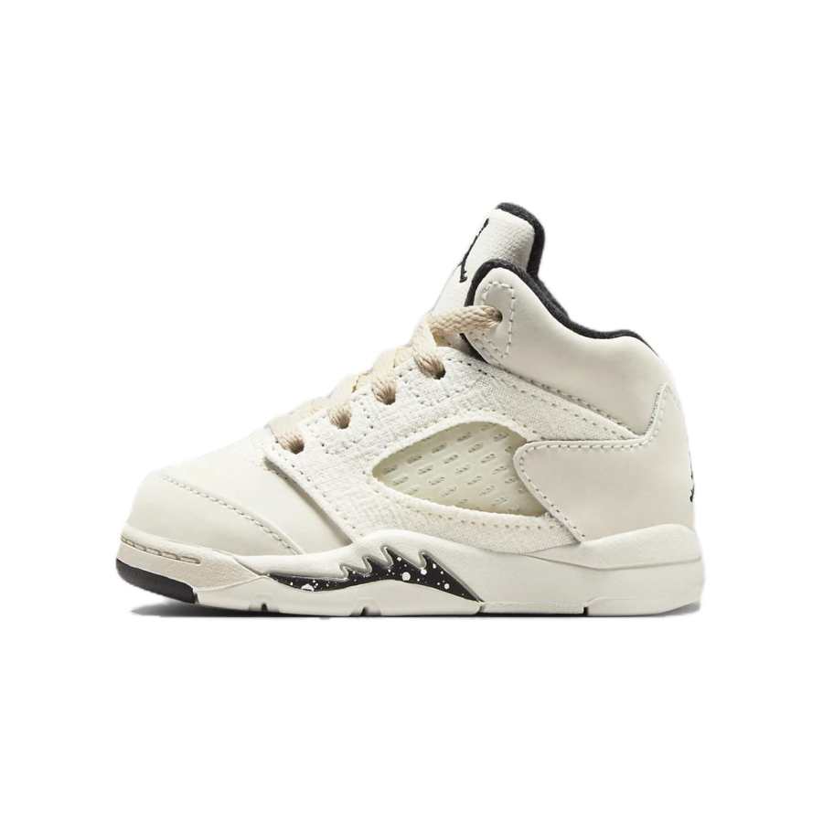 Jordan Jordan Air Jordan 5 Sail TD Abrasion Resistant Breathable Mid top Toddler Shoes White Infant And Toddler