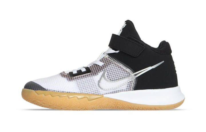Nike Nike Flytrap 4 Mid top Children's Basketball Shoes White Black Gray Children Aged 3 7 Years Old