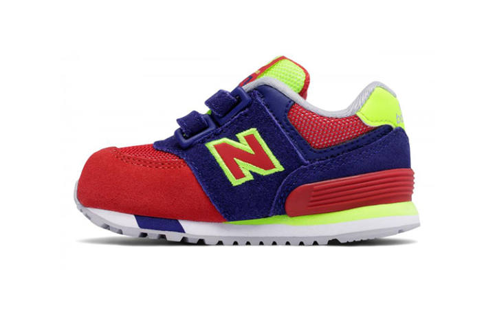 New Balance New Balance Hook And Loop Cut And Paste Mid top Cushioning Abrasion Resistant Breathable Toddler Shoes Red Purple