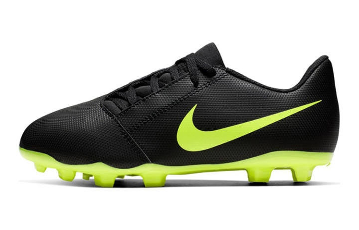Nike Nike Phantom Venom Slip Resistant Cushioning Abrasion Resistant Low top Kids' Soccer Shoes Black Green Kids'