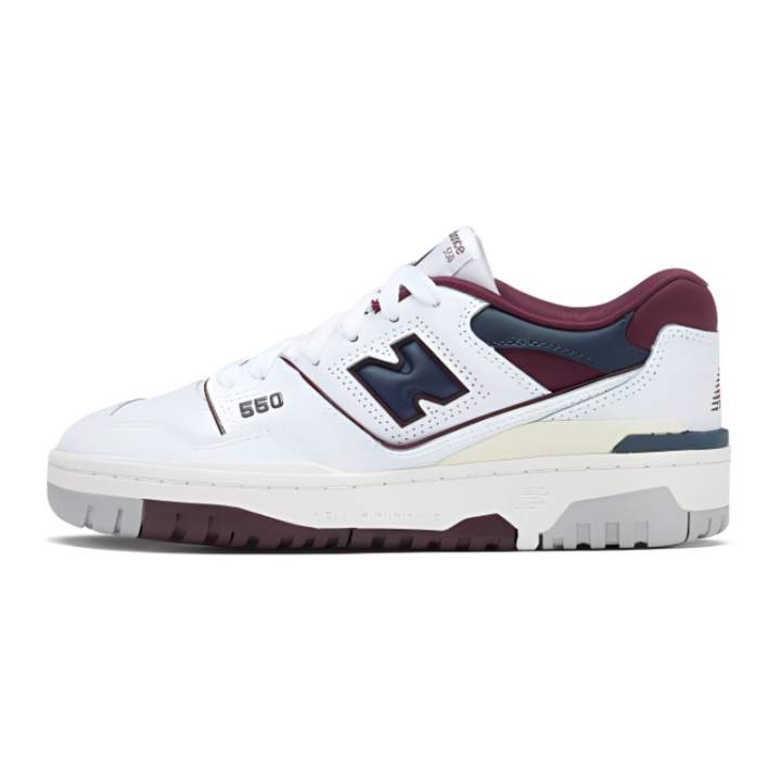 New Balance New Balance 550 White Burgundy Navy GS