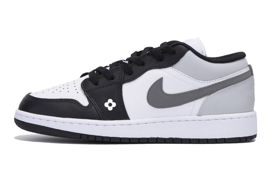 Jordan Jordan Air Jordan 1 Low Leather Low top Children's Basketball Shoes White Teenagers