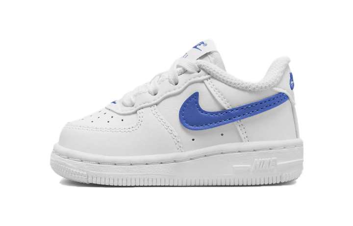 Nike Nike Air Force 1 Abrasion Resistant Low top Toddler Shoes White Blue Infant And Toddler