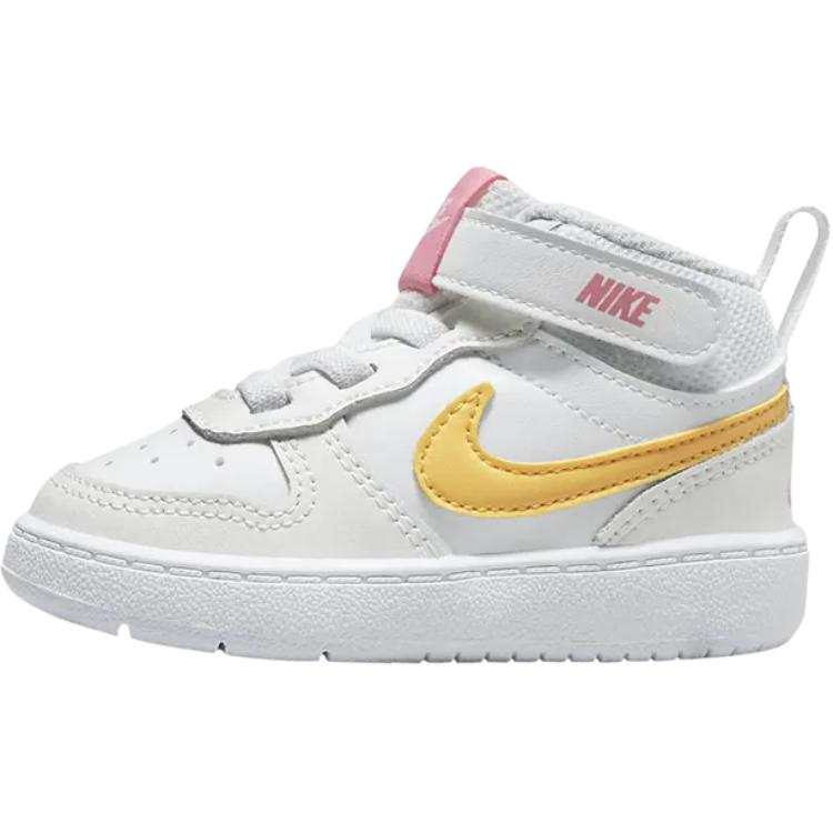 Nike Nike Court Borough 2 Mid top Toddler Shoes White Yellow Infant And Toddler