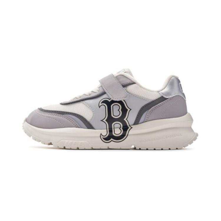 MLB KIDS Chunky Runner Abrasion Resistant Low top Kids Lifestyle Shoes Gray White Black Kids'