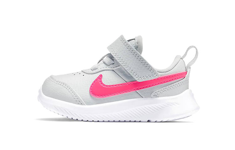 Nike Nike Varsity Leather Low top Sports Casual Shoes Gray Pink Infant And Toddler