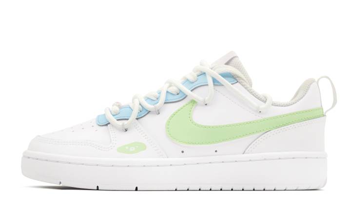 Nike Nike Court Borough Green INFJ Leather Slip Resistant Cushioning Abrasion Resistant