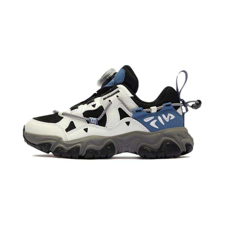 FILA KIDS Low top Kids' Running Shoes Black/Bright White Children Aged 3 7 Years Old