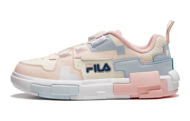 FILA KIDS Cushioning Abrasion Resistant Cushioning, Wear Resistant Low top Kids' Skateboarding Shoes Pink White