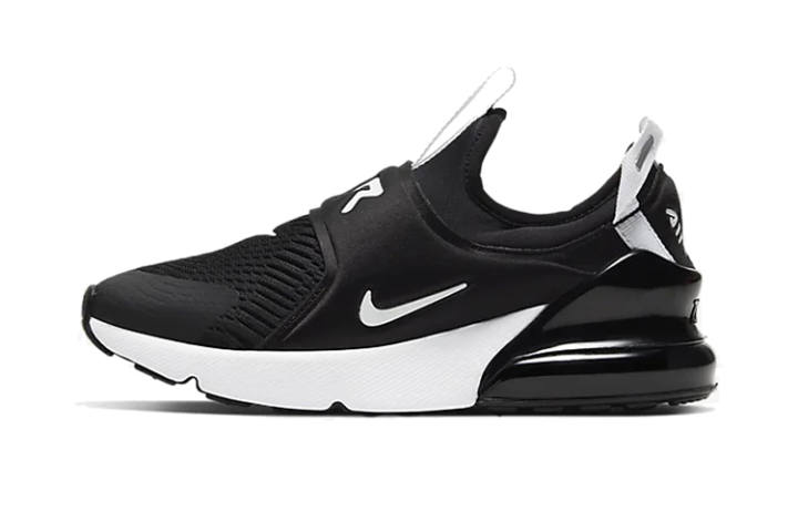 Nike Nike Air Max 270 Extreme Running Shoes Black White Kids'