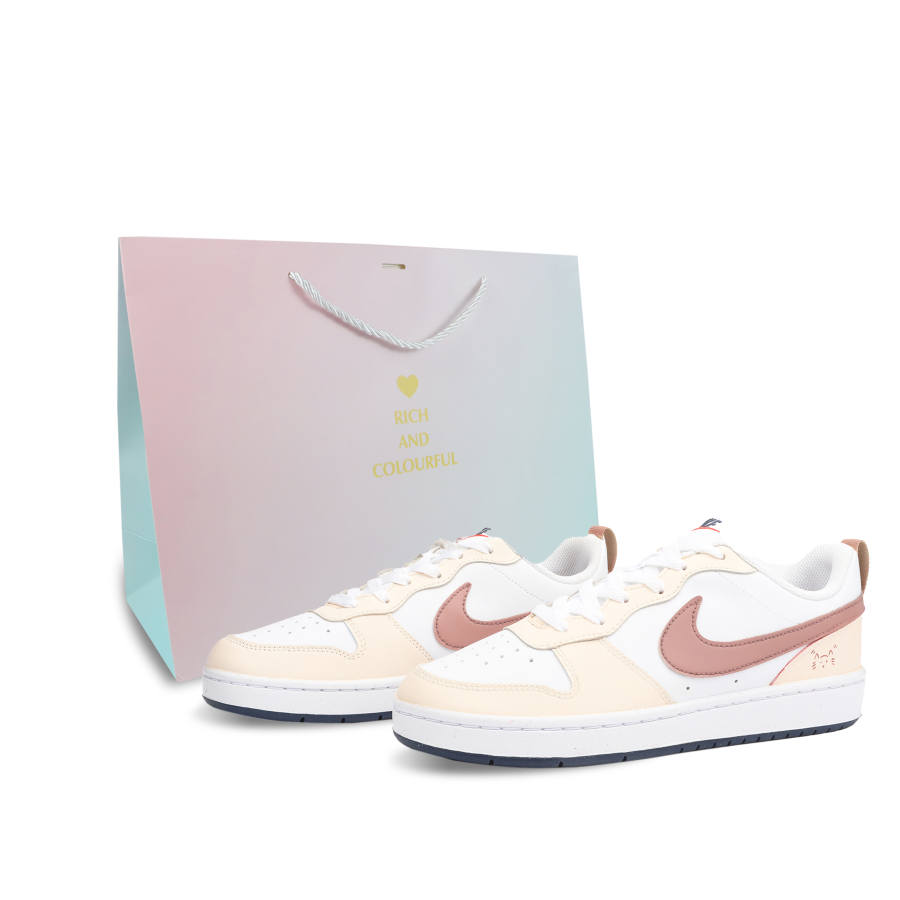 Nike Nike Court Borough Cushioning, Wear Resistant Kids' Skateboarding Shoes Pink Teenagers