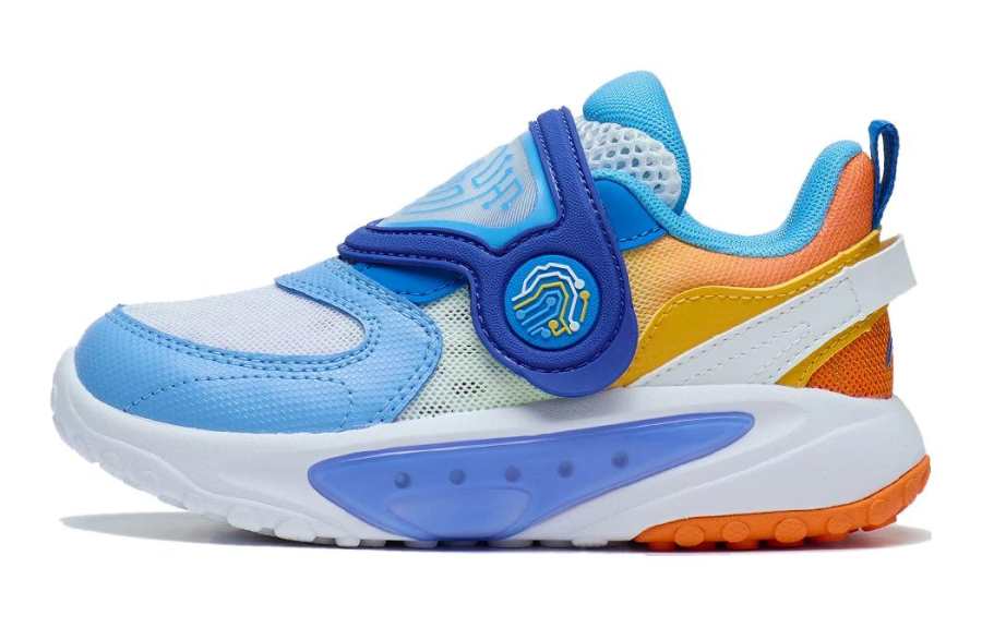 Li-Ning YOUNG Li Ning YOUNG Synthetic Leather, Textile Low top Kids Lifestyle Shoes Blue Orange Kids'