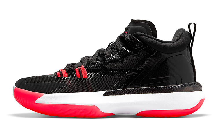 Jordan Jordan Zion 1 'Infrared' Zion Mid top Basketball Shoes Black Red Unisex