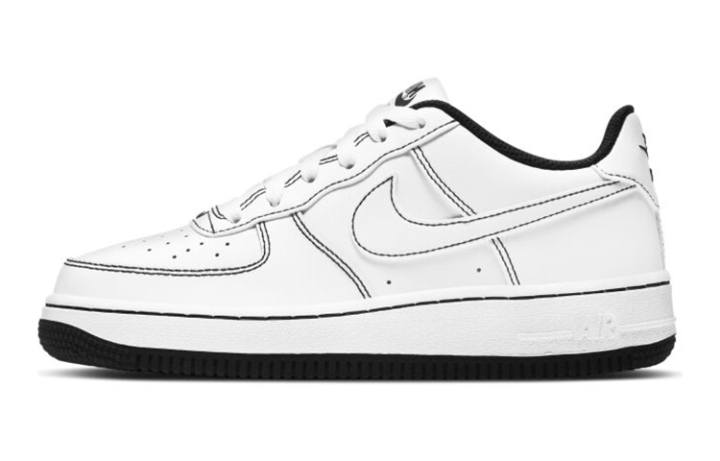 Nike Nike Air Force 1 Low 07 Contrast Stitch White Black GS