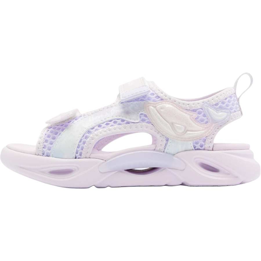 QIAODAN Slip Resistant Abrasion Resistant Low top Children's Sandals Purple Children Aged 3 7 Years Old