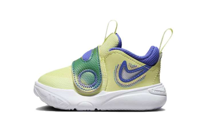 Nike Nike Team Hustle D 11 Comfortable Abrasion Resistant Breathable Low top Toddler Shoes Turquoise Infant And Toddler