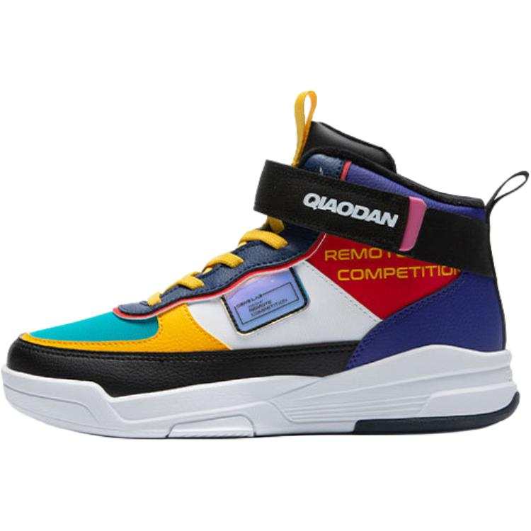 QIAODAN High top Running Shoes Black Purple Unisex