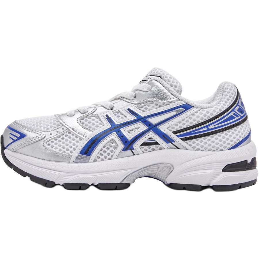 ASICS Gel 1130 Synthetic Leather Cushioning Low top Kids' Running Shoes Blue Silver Kids'