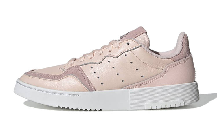 Adidas Originals Super Court Slip Resistant Slip Resistant Low top Kids' Skateboarding Shoes Brown Pink Teenagers