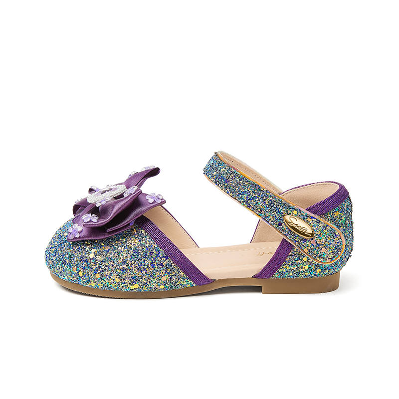Snoffy Synthetic Leather Slip Resistant And Breathable Children's Sandals Iris Purple Children Aged 3 7 Years Old
