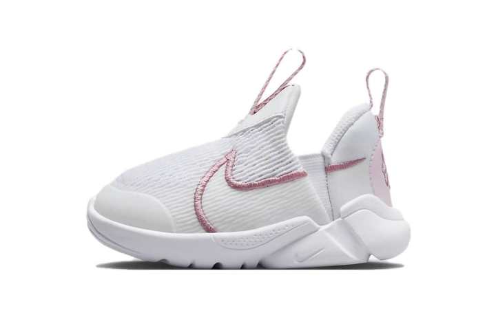Nike Nike Flex Plus 2 TD Slip Resistant Anti Kick Low top Toddler Shoes White Pink Infant And Toddler
