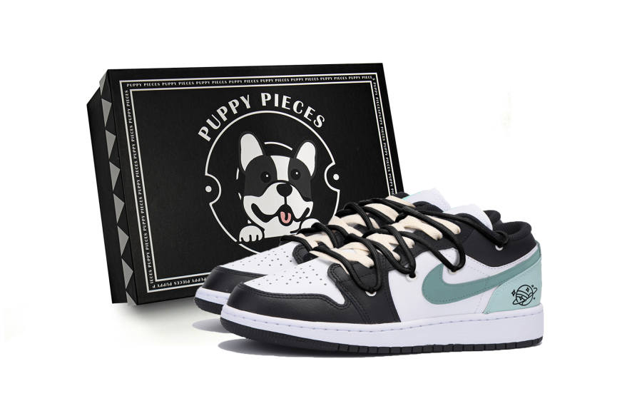 Jordan Jordan Air Jordan 1 Slip Resistant Low top Children's Basketball Shoes Black Teenagers