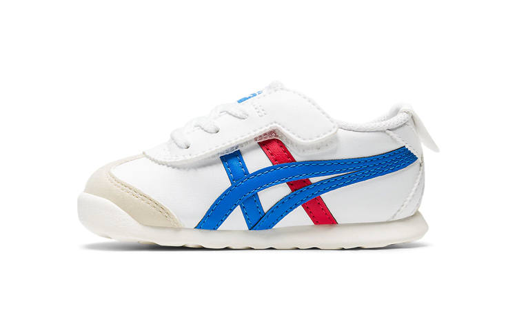 Onitsuka Tiger Slip Resistant Cushioning Breathable Low top Toddler Shoes Blue Red White Infant And Toddler