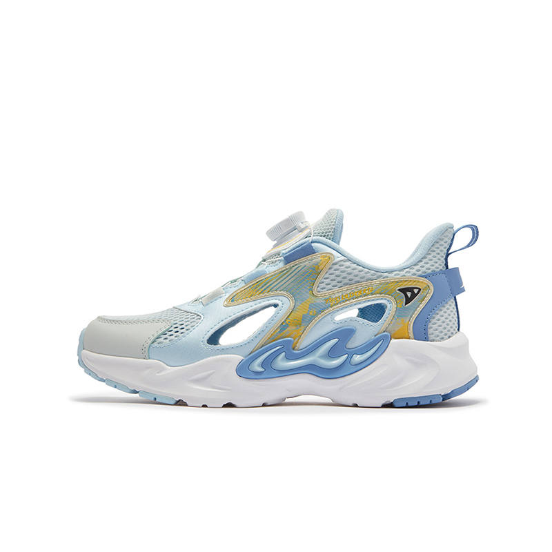 XTEP Peak Walk Slip Resistant, Support, Rebound, Waterproof, And Breathable Casual Shoes Moon Ripple Blue Kids'