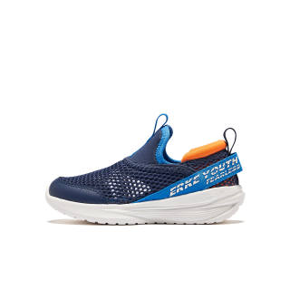 ERKE KIDS Summer Synthetic Leather, Textile Slip Resistant Breathable Lightweight Cushioning Low top