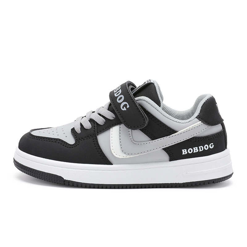 BOBDOG Synthetic Leather Anti Kick Cushioning Abrasion Resistant Low top Kids' Skateboarding Shoes Kids'