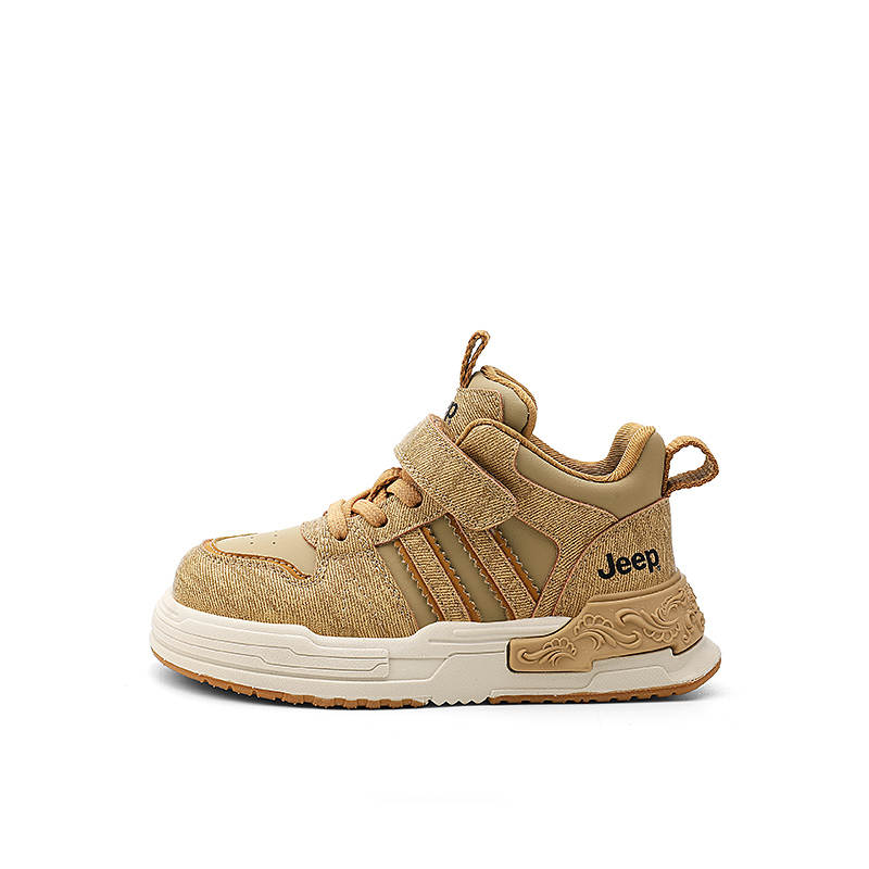 Jeep Anti Kick, Abrasion Resistant, And Breathable High top Kids' Skateboarding Shoes Brown Kids'