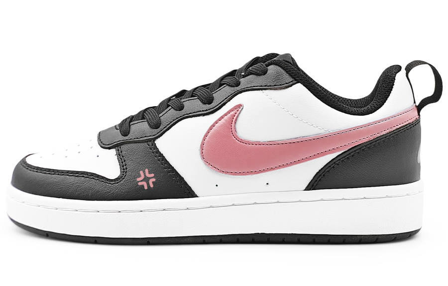 Nike Nike Court Borough Low 2 Leather Low top Kids' Skateboarding Shoes Black Pink Teenagers