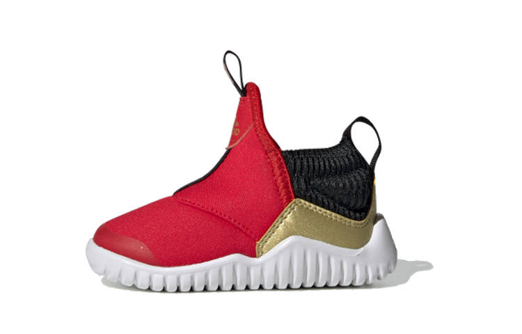 Adidas Adidas Rapidazen I Round Tip Breathable Lightweight Breathable And Lightweight Low top Toddler Shoes Red Gold