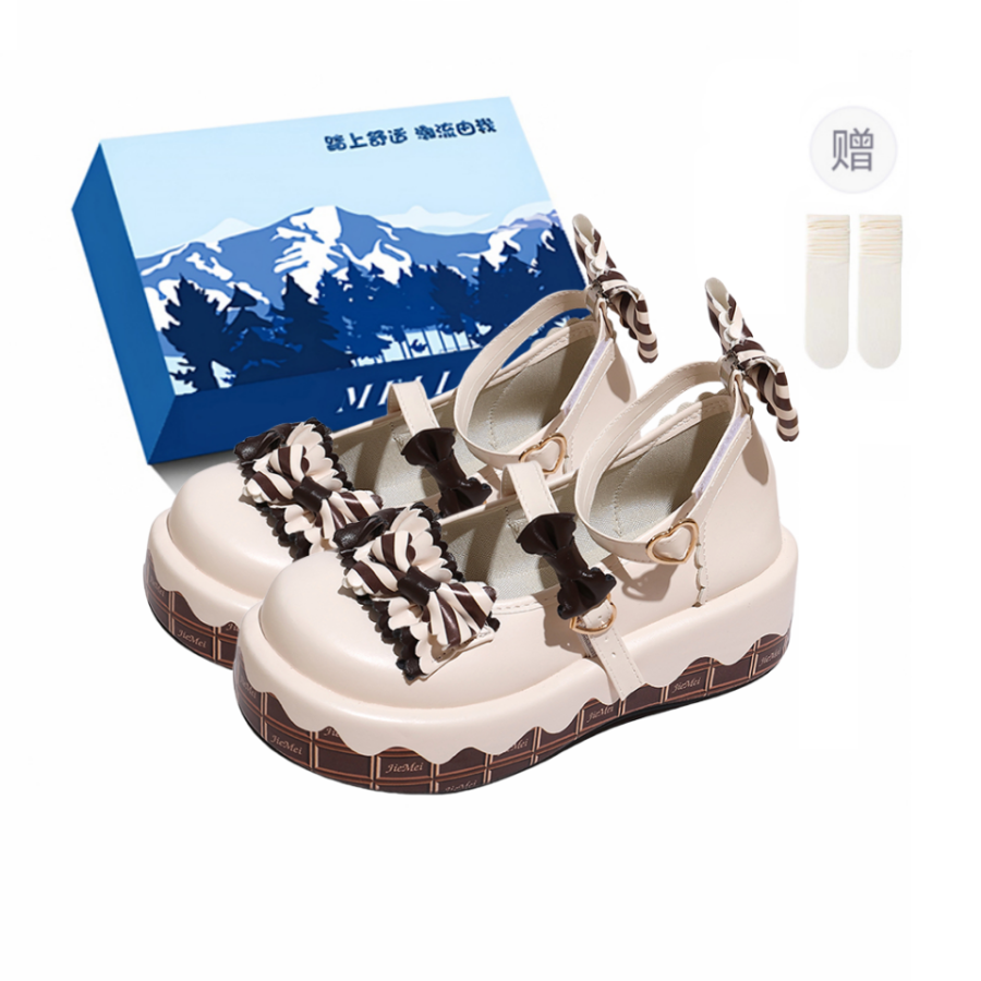 XIAOLUMILI Platform Mary Jane Shoes Women's