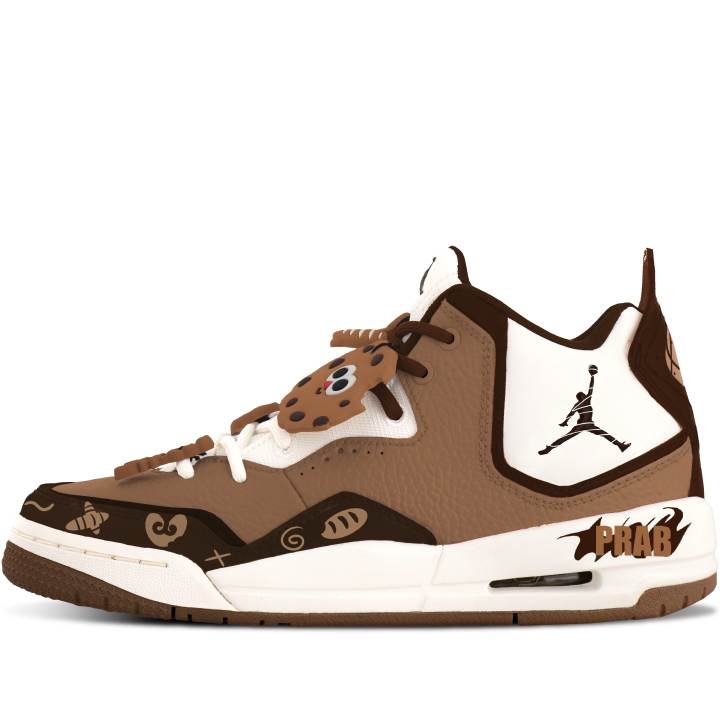 Jordan Jordan Courtside 23 Caramel Cookie Synthetic Leather Slip Resistant Cushioning Abrasion Resistant