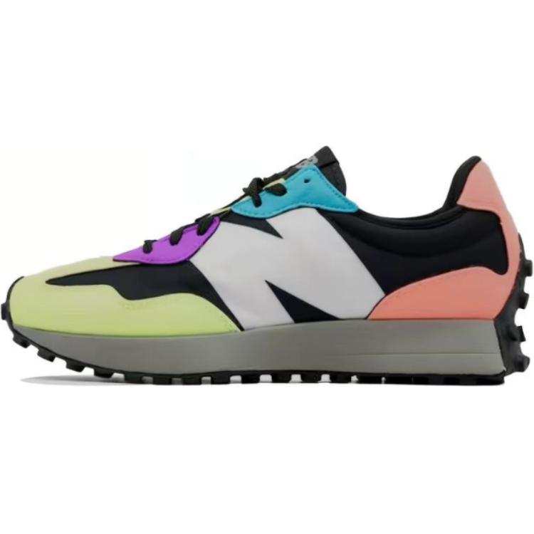 New Balance New Balance NB 327 Abrasion Resistant Low top Kids Lifestyle Shoes Black Yellow Pink Teenagers