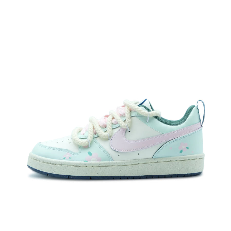 Nike Nike Court Borough Pink Cherry Blossom Girl Slip Resistant Abrasion Resistant Slip Resistant Abrasion Resistant Low top