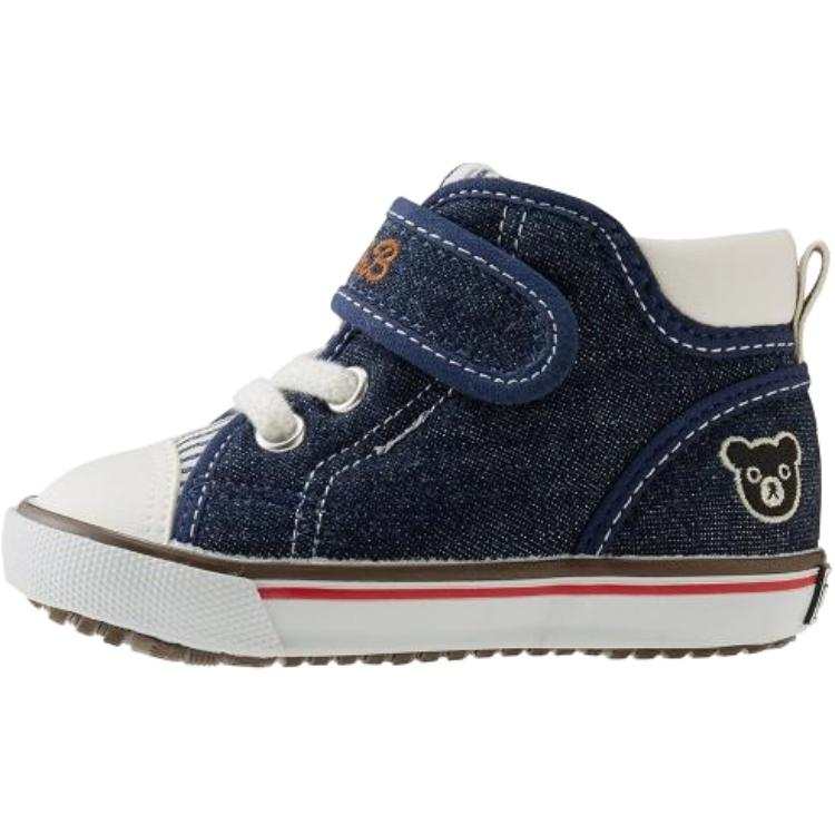MIKI HOUSE Slip Resistant Abrasion Resistant Low top Toddler Shoes Blue Infant And Toddler