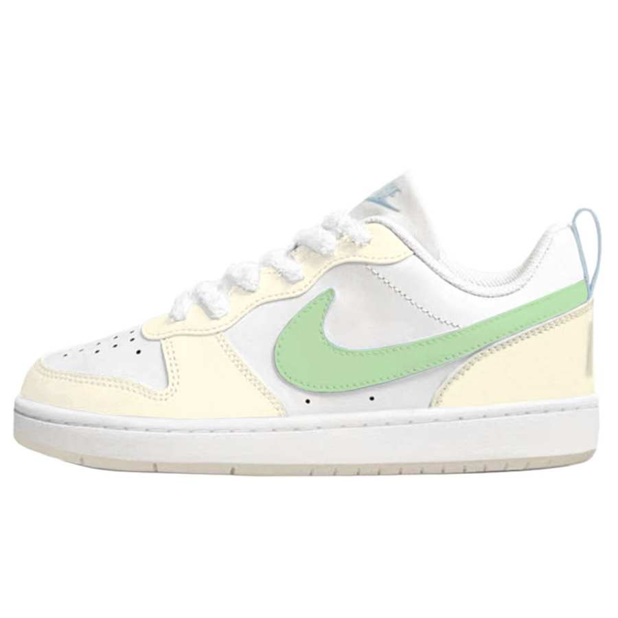 Nike Nike Court Borough Mint Cheese Synthetic Leather Slip Resistant Abrasion Resistant Slip Resistant Abrasion Resistant