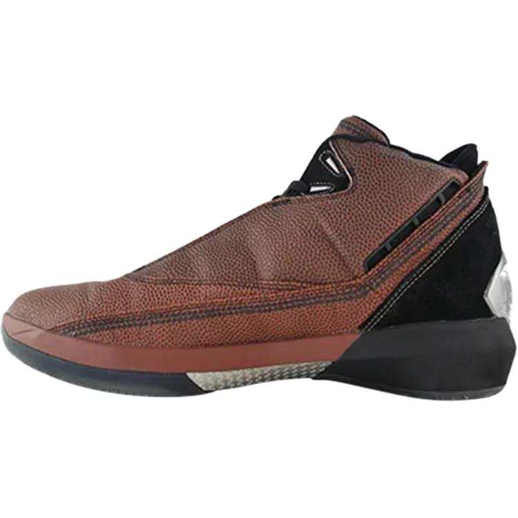 Jordan Jordan Air Jordan 22 Leather High top Children's Basketball Shoes Brown Teenagers