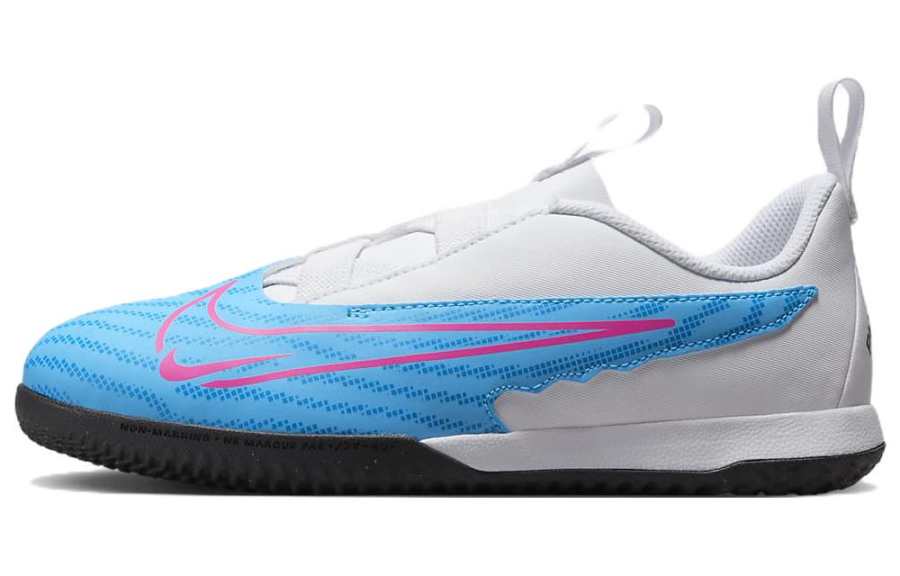 Nike Nike Jr. Phantom GX Academy IC Indoor Court Cushioning Slip Resistant Abrasion Resistant Soccer Shoes Blue White Kids'