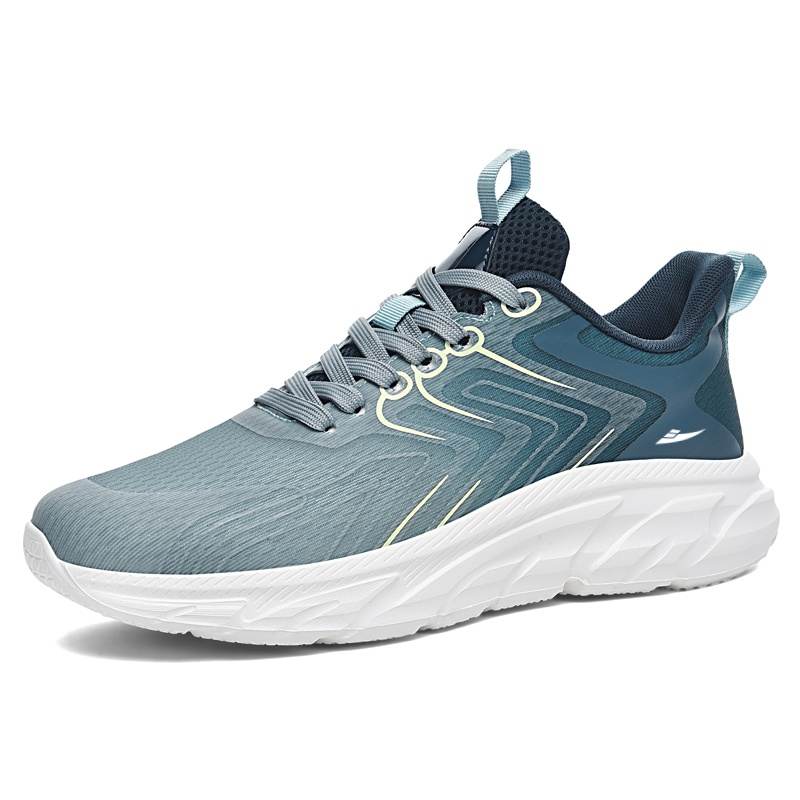 KUDING Mesh Cushioning Slip Resistant Breathable Low top Running Shoes Men's