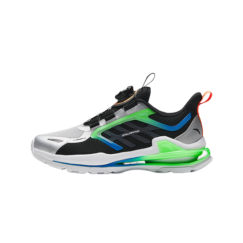 Antakids Anta Naughty Core Comfortable Abrasion Resistant Low top Running Shoes Black And White Cyan Teenagers