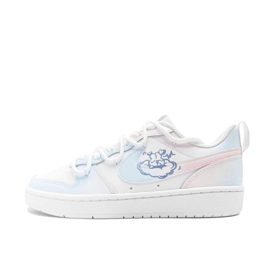 Nike Nike Court Borough Rabbit Soaring Advance Low 2 Leather Low top Kids' Skateboarding Shoes Blue Pink Teenagers