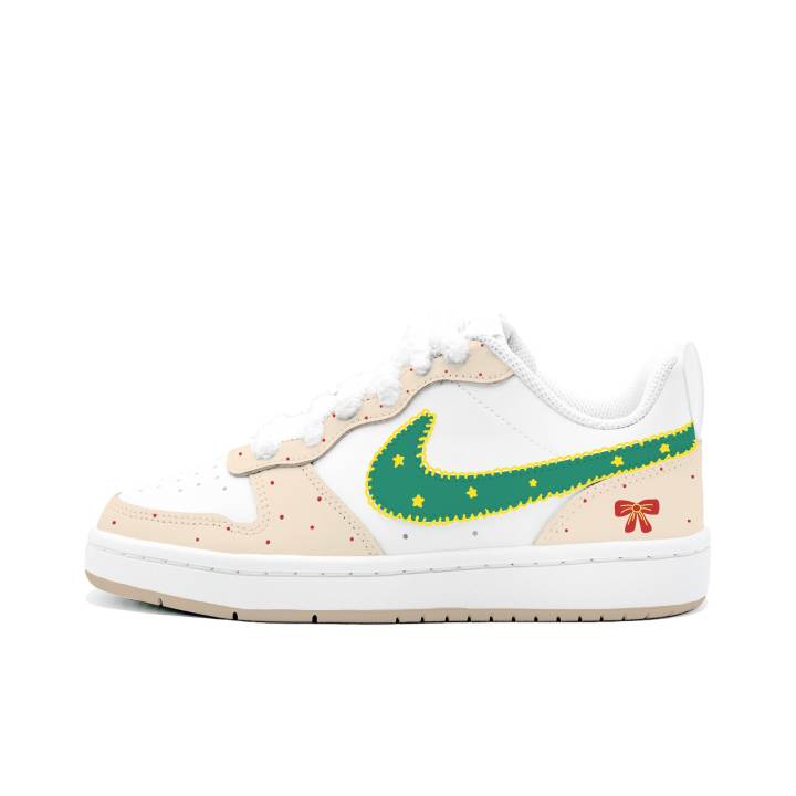Nike Nike Court Borough Soft Star Chic Leather Slip Resistant Cushioning Abrasion Resistant