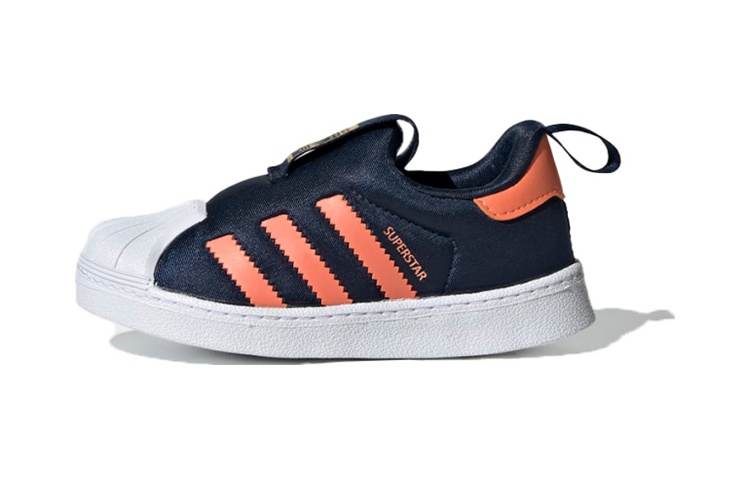 Adidas Originals SUPERSTAR 360 I Low top Skateboard Shoes Blue Orange Infant And Toddler