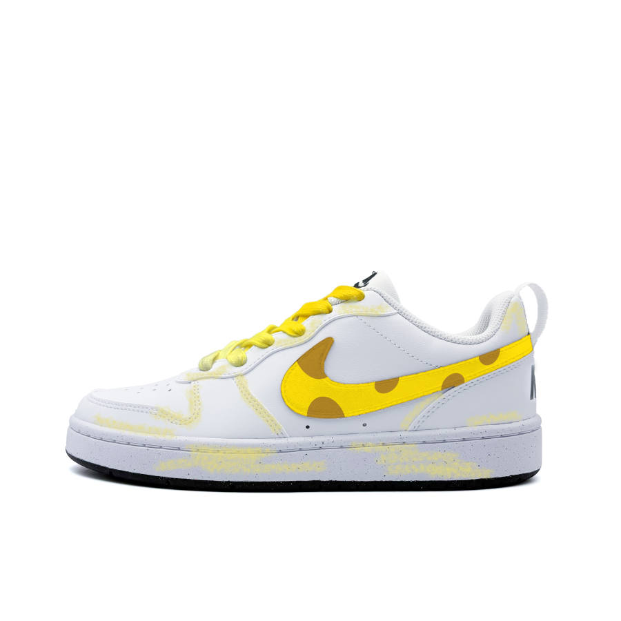 Nike Nike Court Borough Sponge Synthetic Leather Abrasion Resistant Abrasion Resistant Low top Kids' Skateboarding Shoes