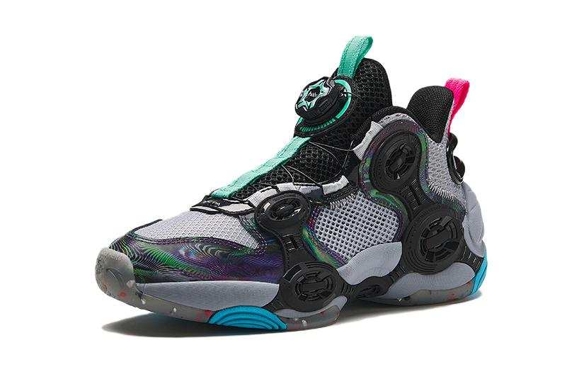 Antakids Irregular Shape 3.0 Low top Basketball Shoes Black Gray Teenagers