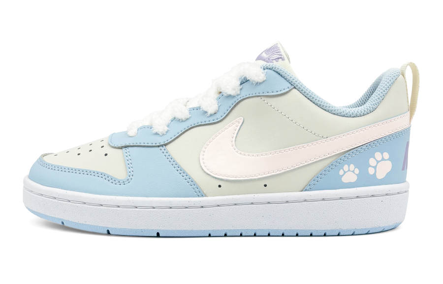Nike Nike Court Borough Maris Sal Claw Abrasion Resistant Low top Kids' Skateboarding Shoes Pink Blue Teenagers